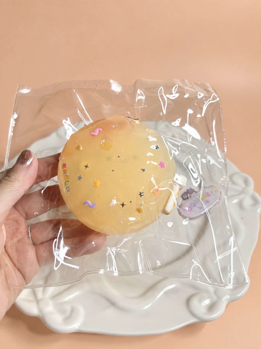 Glitter Star Shrimp Squishy