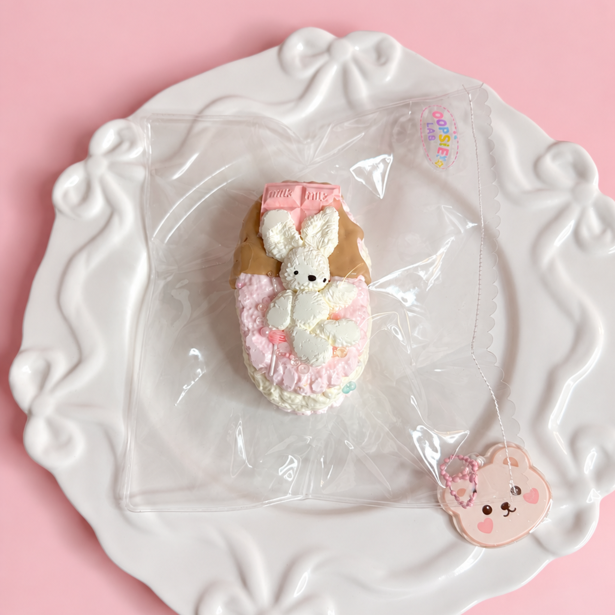 Velvet Cream Bunny Squishy