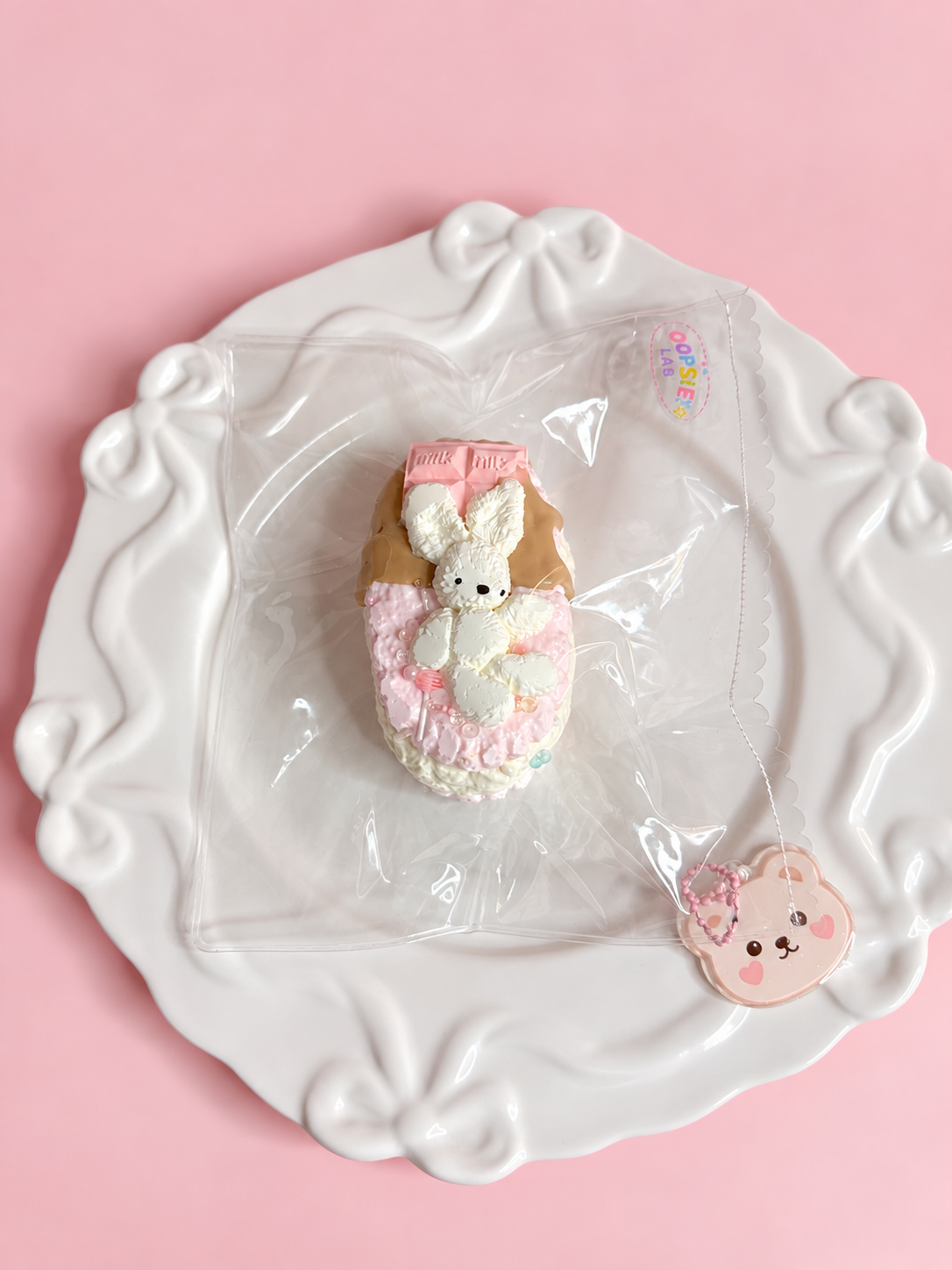 Velvet Cream Bunny Squishy