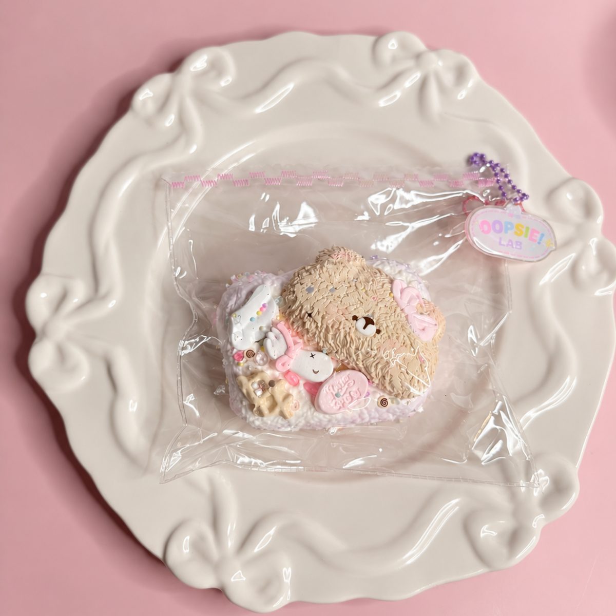 Butter Bear Heart Squishy